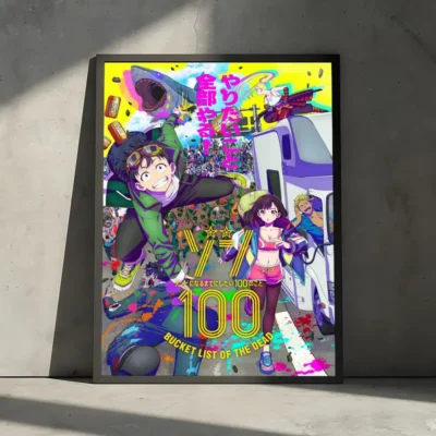 Anime Zom 100 Characters Canvas Wall Art