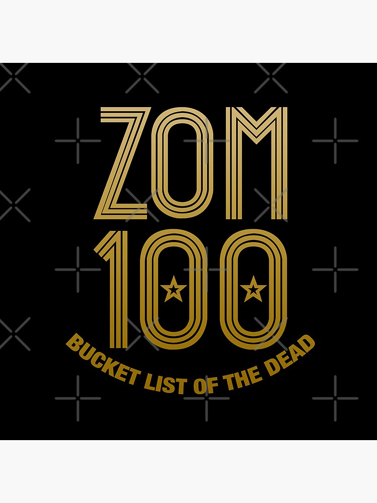 Zom 100 Bucket List Of The Dead Logo Throw Pillow - Image 2