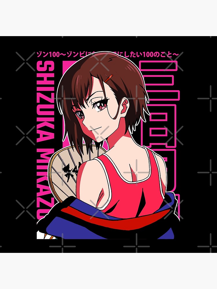Zom 100 Shizuka Mikazuki Smug Throw Pillow - Image 2