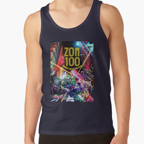 Zom 100 The Ultimate Bucket List For The Dead Tank Top - Image 4