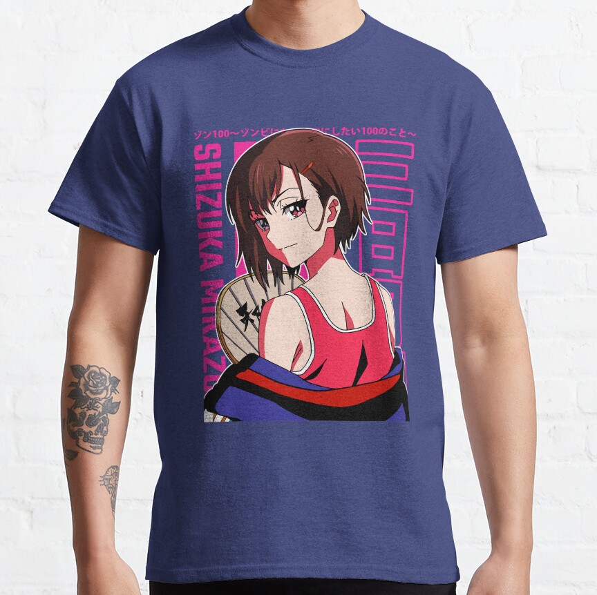 Zom 100 Shizuka Mikazuki Smug T-Shirt - Image 6