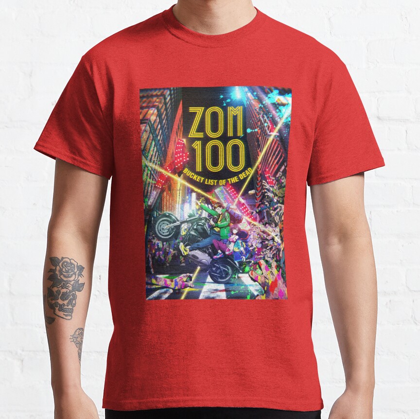 Zom 100 The Ultimate Bucket List For The Dead Hype T-Shirt - Image 6