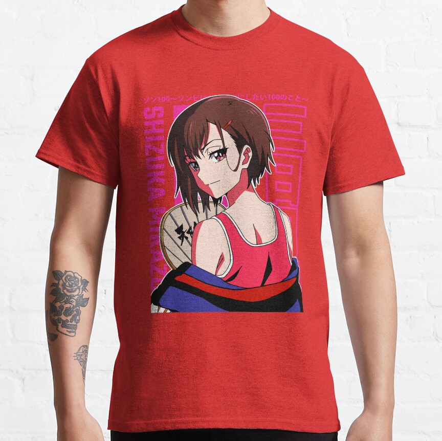 Zom 100 Shizuka Mikazuki Smug T-Shirt - Image 2