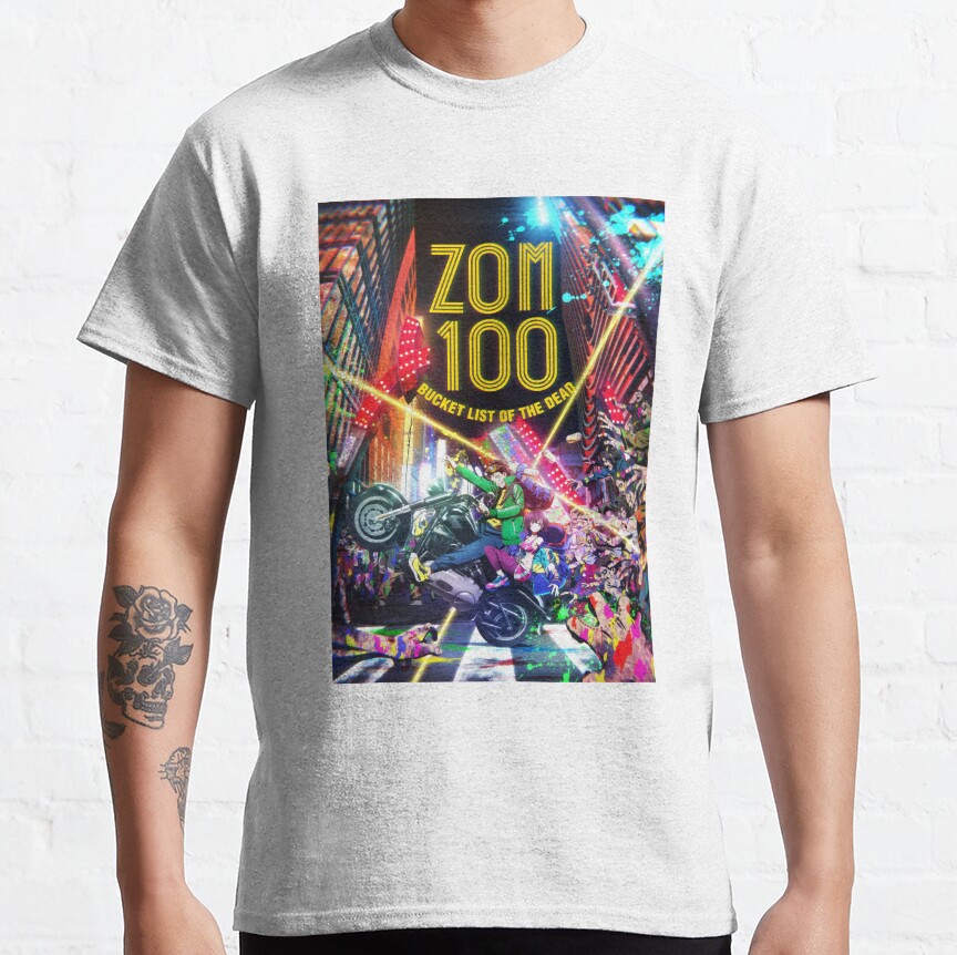 Zom 100 The Ultimate Bucket List For The Dead Hype T-Shirt - Image 5