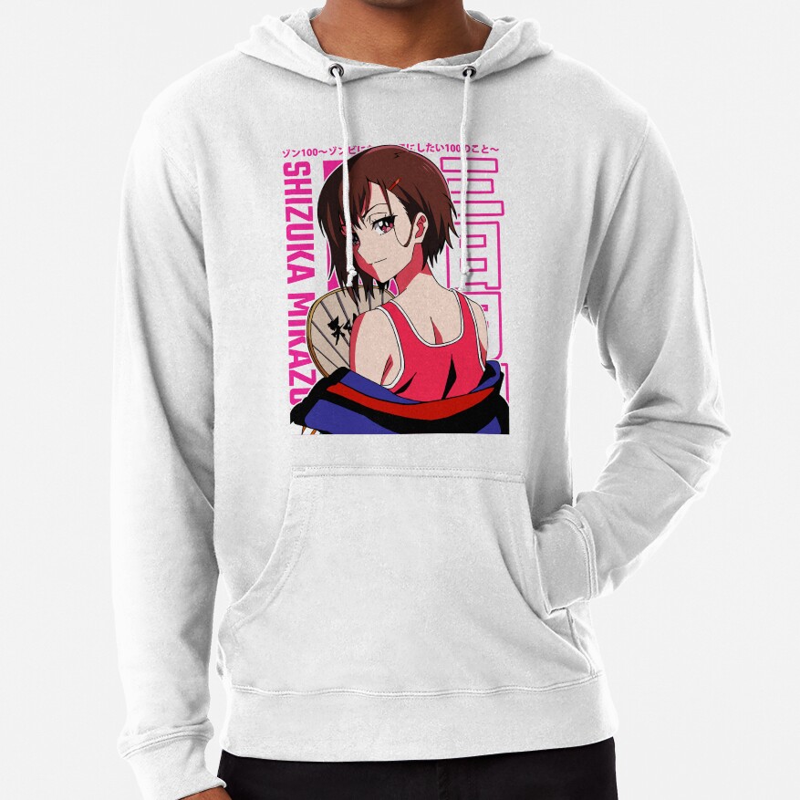 Zom 100 Shizuka Mikazuki Smug Hoodie - Image 4