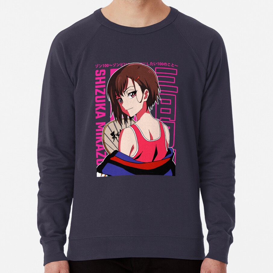 Zom 100 Shizuka Mikazuki Smug Sweatshirt - Image 4