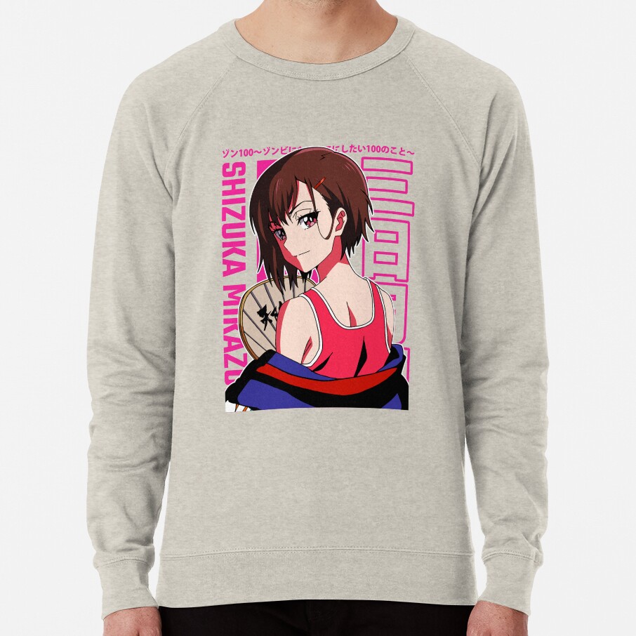 Zom 100 Shizuka Mikazuki Smug Sweatshirt - Image 3