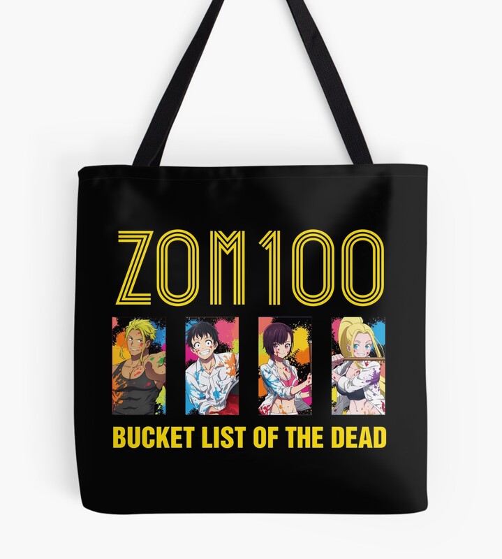 Zom 100 Logo & Characters Tote Bag