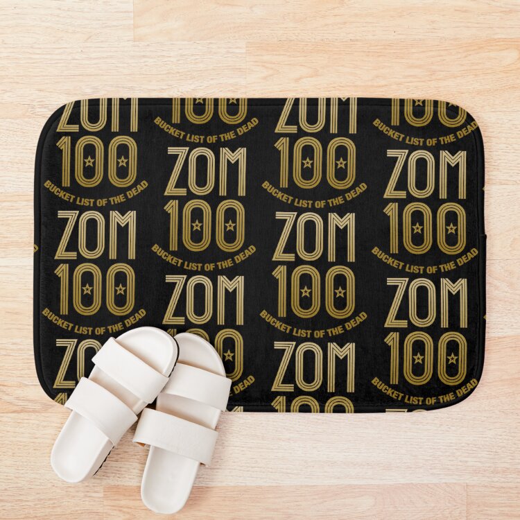 Zom 100 Bucket List Of The Dead Logo Bath Mat - Image 3
