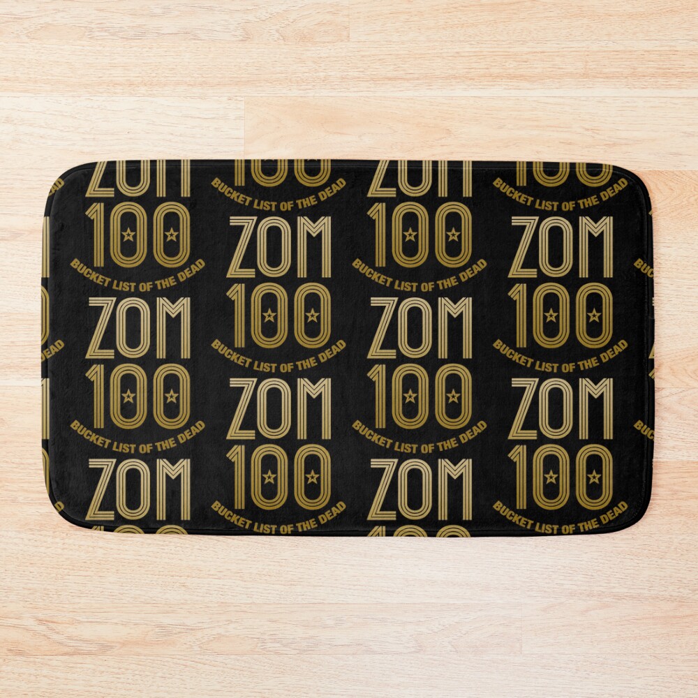 Zom 100 Bucket List Of The Dead Logo Bath Mat
