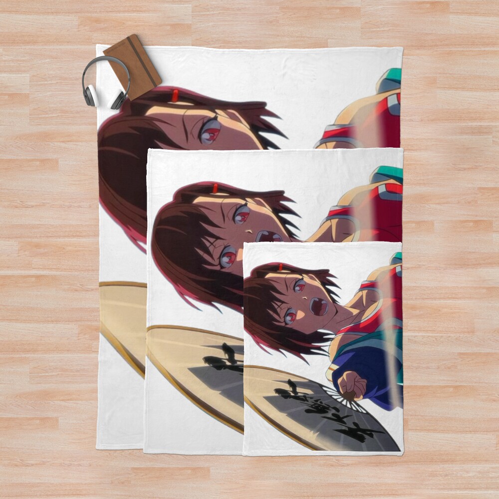Zom 100 Mikazuki Shizuka Throw Blanket - Image 3
