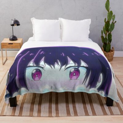 Zom 100 Shizuka Embarrassed Throw Blanket