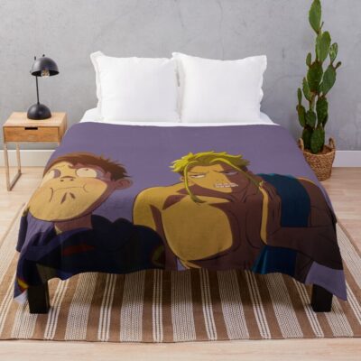 Anime Zom 100 Akira And Kencho Throw Blanket
