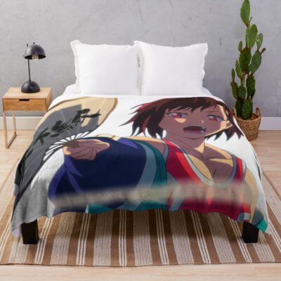 Zom 100 Mikazuki Shizuka Throw Blanket