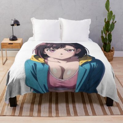 Zom 100 Shizuka Mikazuki Throw Blanket