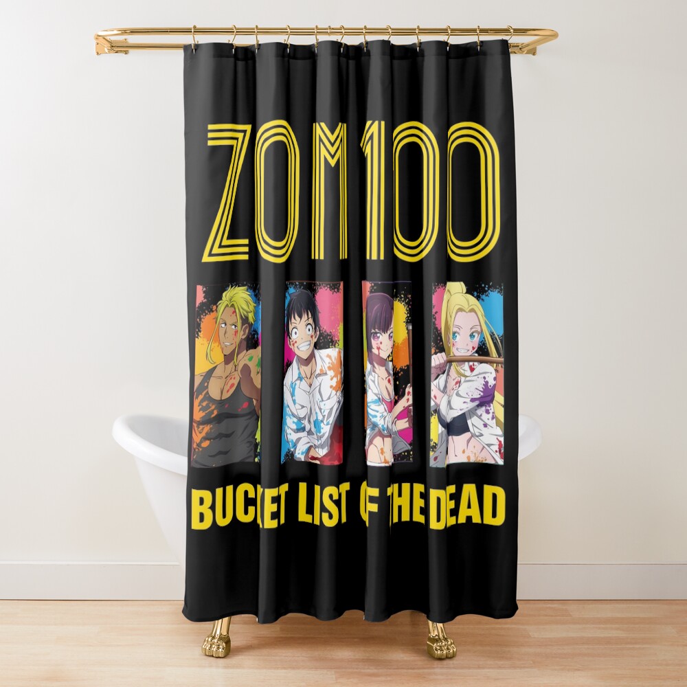 Zom 100 Logo & Characters Shower Curtain
