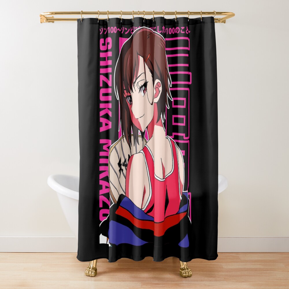 Zom 100 Shizuka Mikazuki Smug Shower Curtain