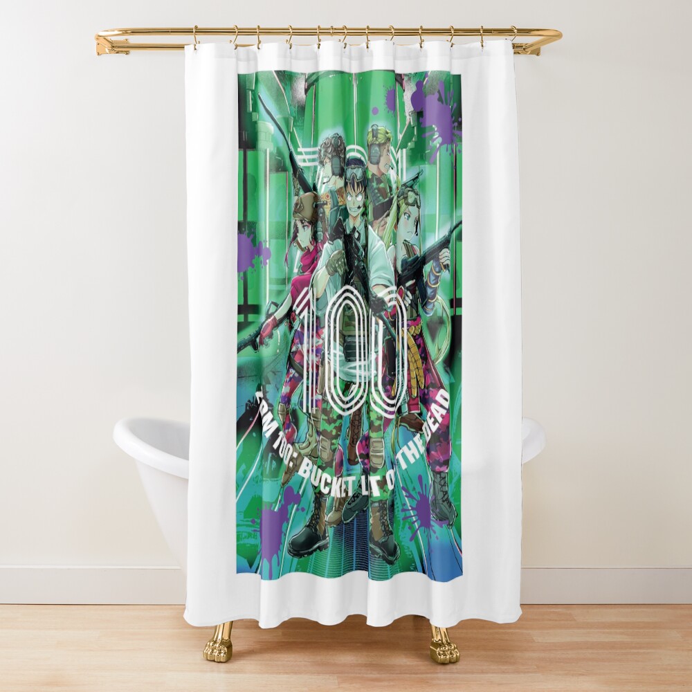 Zom 100 Bucket List Of The Dead Shower Curtain