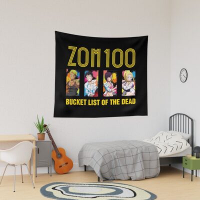 Zom 100 Logo & Characters Tapestry