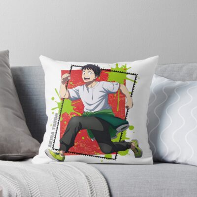 Zom 100 Run Funny Throw Pillow
