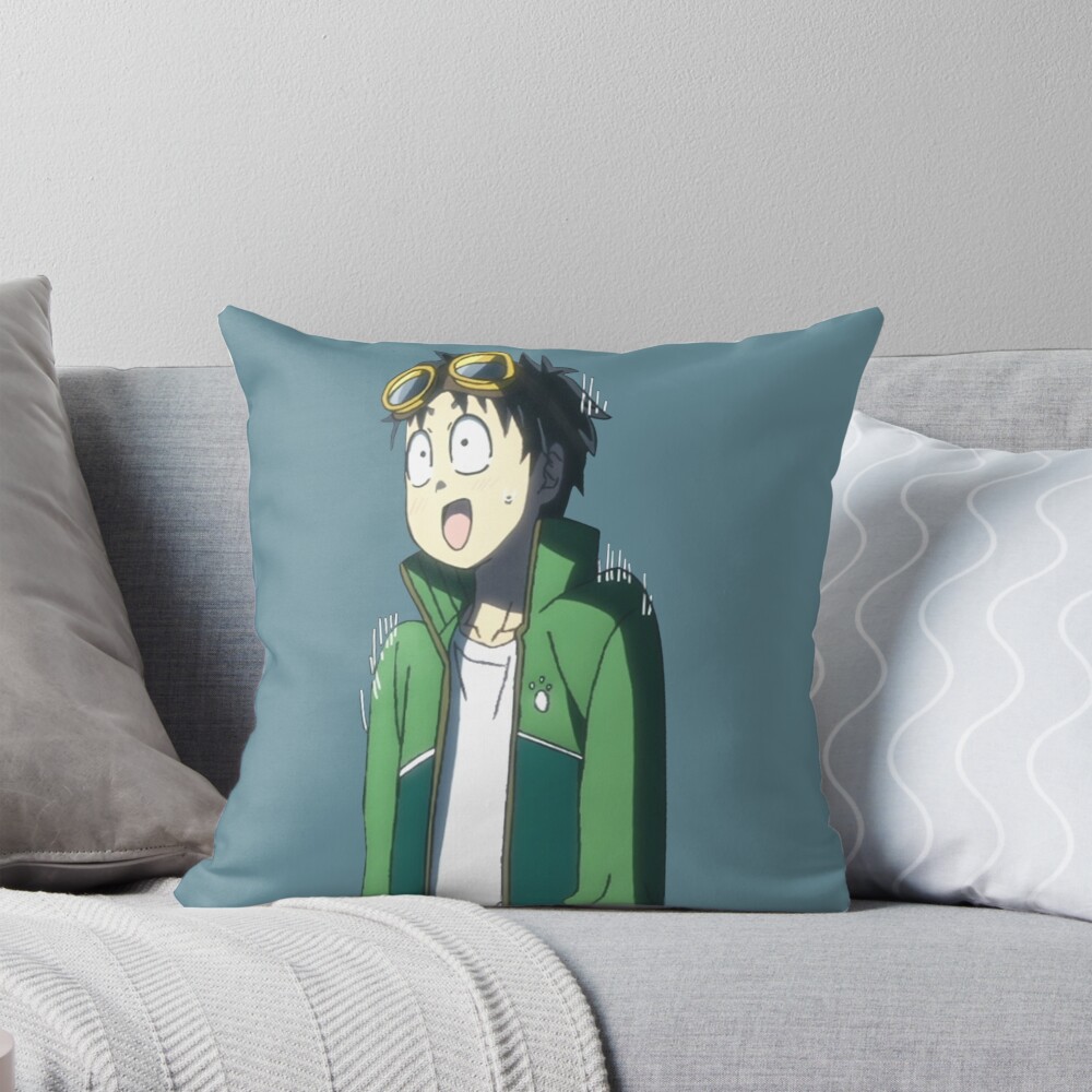 Anime Zom 100 Akira Choked Throw Pillow
