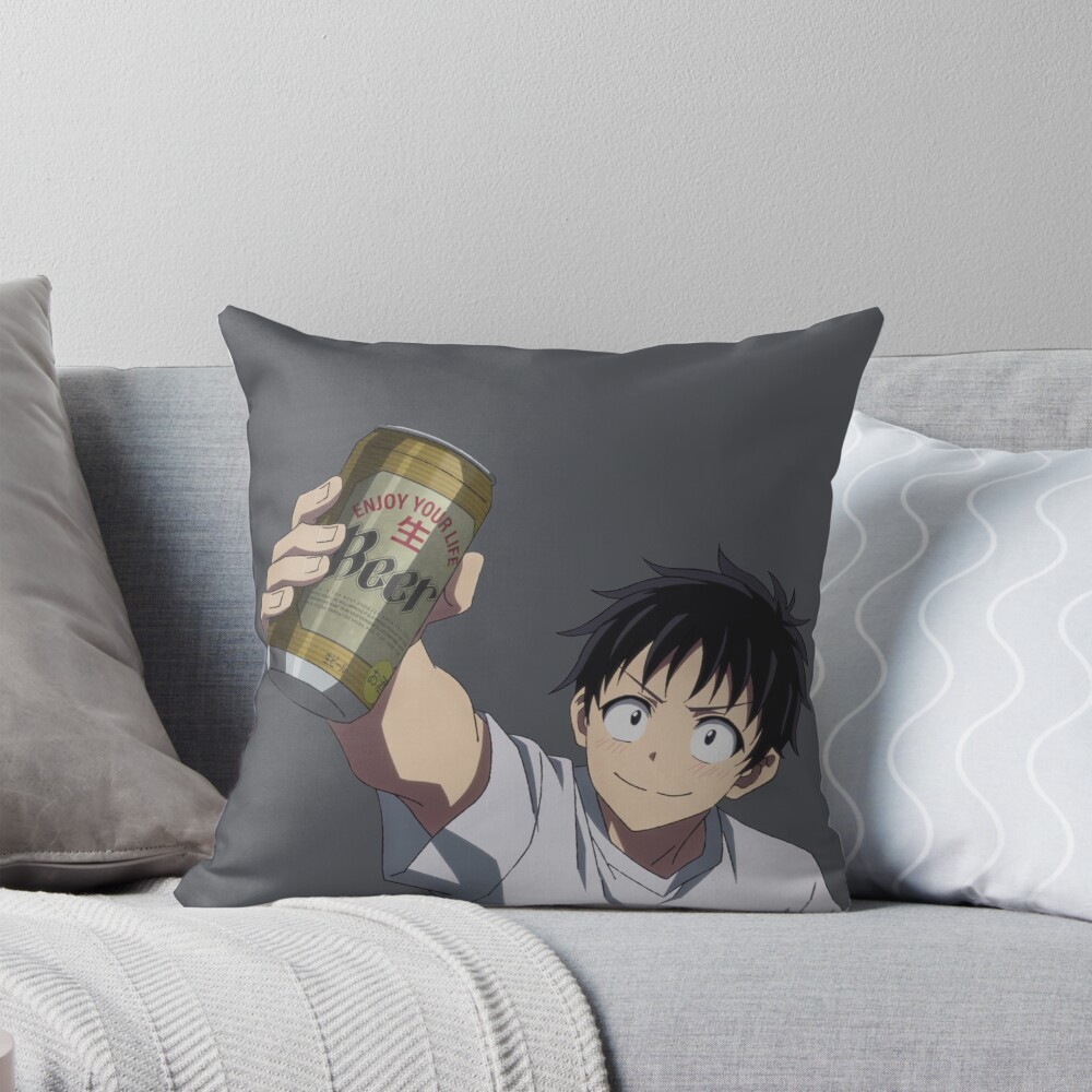 Anime Zom 100 Akira Tendo Throw Pillow
